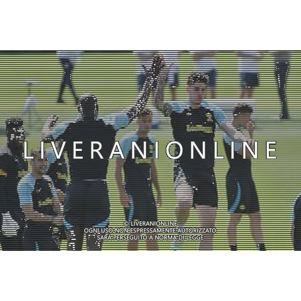 TVRG Allenamento Inter nella foto Romelu Lukaku (Inter) e Alessandro Bastoni (Inter) Appiano Gentile (CO) 15-05-2023 Centro sportivo Suning in memoria di Angelo Moratti Allenamento dell\'Inter in preparazione della gara contro il Milan valevole per la gara di ritorno delle semifinali della UEFA Champions League foto Roberto Garavaglia/ag. Aldo Liverani sas/ AGENZIA ALDO LIVERANI SAS