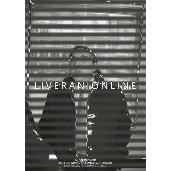RETROSPETTIVA GIOVANNI FERRARA PRESIDENTE PALERMO CALCIO NELLA FOTO IL PRESIDENTE DEL PALERMO CALCIO GIOVANNI FERRARA IN LEGA NELL\'ANNO 1994 AG ALDO LIVERANI SAS