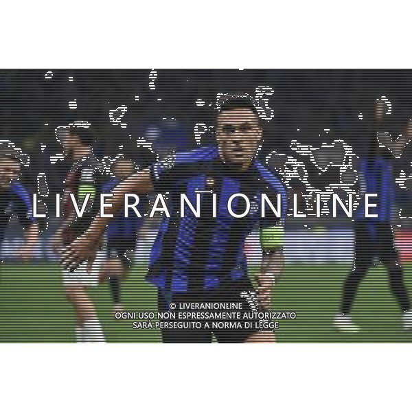 Lautaro Martinez (Inter) esulta dopo il gol dell\'1 a 0 Inter vs Milan Milano 16-05-2023 Stadio Giuseppe Meazza - San Siro UEFA Champions League semifinale - gara di ritorno foto Roberto Garavaglia/ag. Aldo Liverani sas/ AGENZIA ALDO LIVERANI SAS
