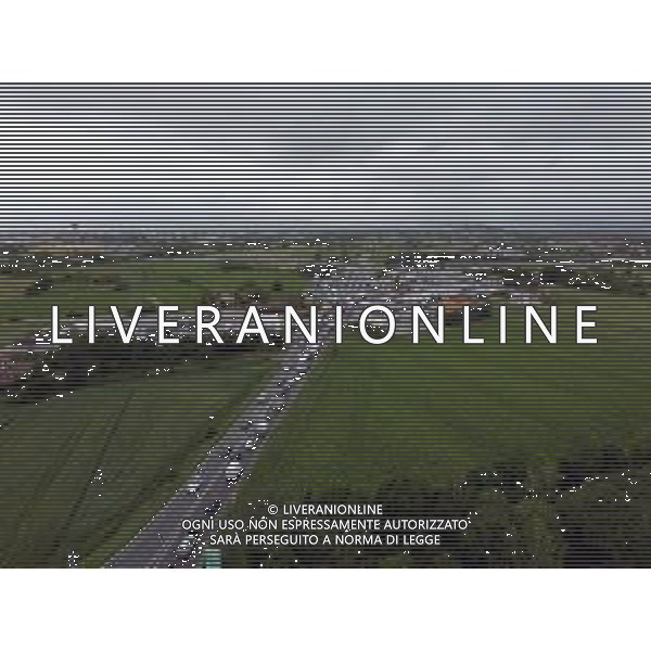 Maltempo in Emilia Romagna, allagamenti esondazioni 17.05.2023 nella foto Chiuso il Casello autostradale di Rimini Nord ©Foto Zamagni da Drone / AGENZIA ALDO LIVERANI SAS
