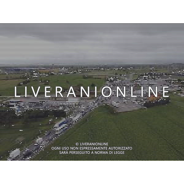 Maltempo in Emilia Romagna, allagamenti esondazioni 17.05.2023 nella foto Chiuso il Casello autostradale di Rimini Nord ©Foto Zamagni da Drone / AGENZIA ALDO LIVERANI SAS