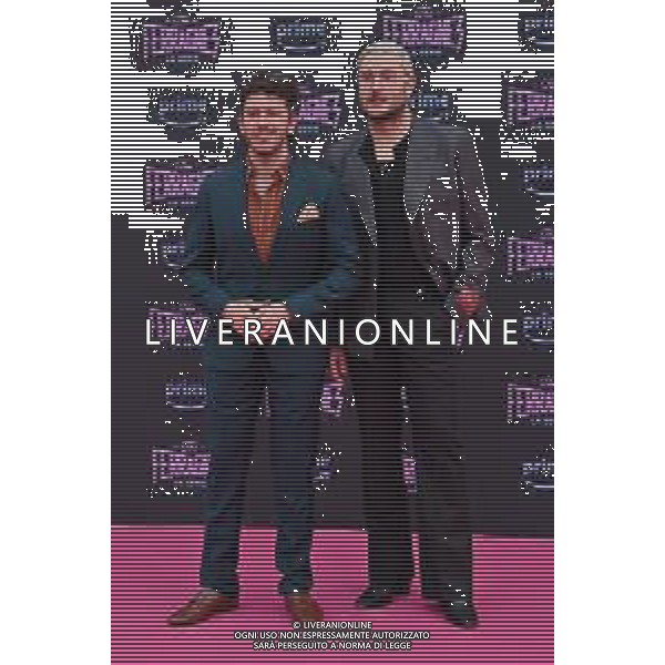 TVRG Photocall The Ferragnez nella foto Leandro Manuel Emede SX e Nick Cerioni DX Milano 17-05-2023 Photocall in occasione dell\'anteprima della seconda serie The Ferragnez foto Roberto Garavaglia/ag. Aldo Liverani sas