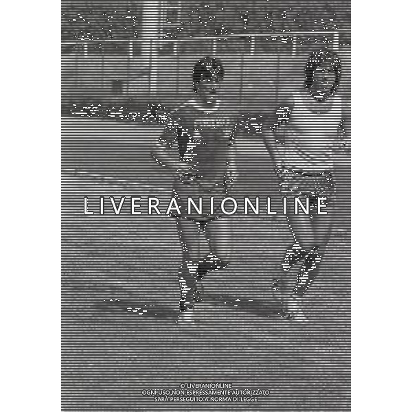 NEG-1982 REGGELLO ALLENAMENTO GENOA CALCIO NELLA FOTO ROBERTO ANTONELLI-CLAUDIO ONOFRI AG ALDO LIVERANI SAS