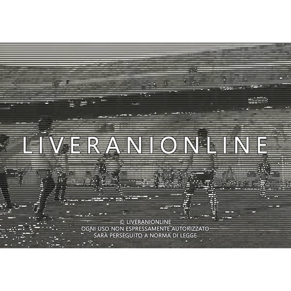 1985 MILANO ALLENAMENTO NAZIONALE ITALIANA DI CALCIO NELLA FOTO ALLENAMENTO NAZIONALE ITALIANA AG ALDO LIVERANI SAS