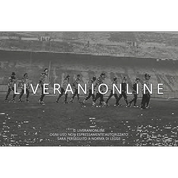 1985 MILANO ALLENAMENTO NAZIONALE ITALIANA DI CALCIO NELLA FOTO ALLENAMENTO NAZIONALE ITALIANA AG ALDO LIVERANI SAS