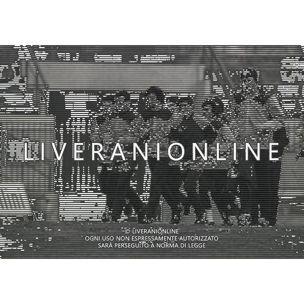 1985 MILANO ALLENAMENTO NAZIONALE ITALIANA DI CALCIO NELLA FOTO ALLENAMENTO NAZIONALE ITALIANA AG ALDO LIVERANI SAS