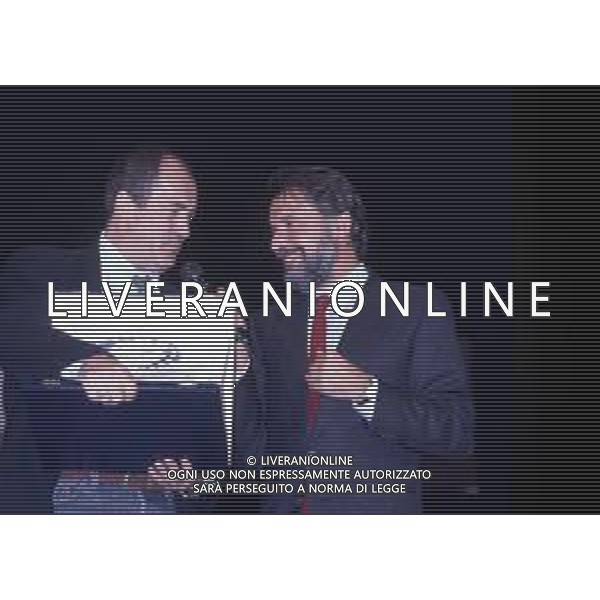 RETROSPETTIVA BERNARDO BERTOLUCCI REGISTA NELLA FOTO NELL\'ANNO 1990 CON FELICE LAUDADIO AG ALDO LIVERANI SAS
