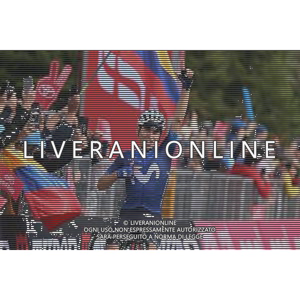 19-05-2023 Giro D\'italia; Tappa 13 Borgofranco D\'ivrea - Crans Montana; 2023, Movistar; Rubio Einer, Augusto; Crans Montana; ©SIROTTI / AGENZIA ALDO LIVERANI SAS