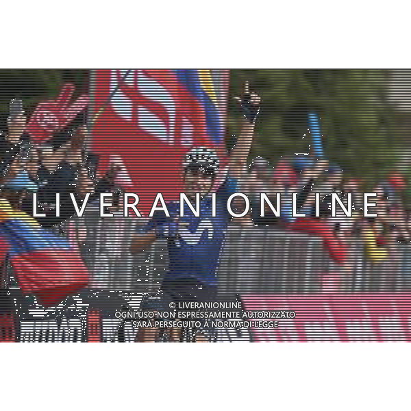 19-05-2023 Giro D\'italia; Tappa 13 Borgofranco D\'ivrea - Crans Montana; 2023, Movistar; Rubio Einer, Augusto; Crans Montana; ©SIROTTI / AGENZIA ALDO LIVERANI SAS