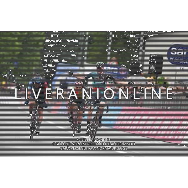 20-05-2023 Giro D\'italia; Tappa 14 Sierre - Cassano Magnago; 2023, Bora - Hansgrohe; 2023, Israel - Premier Tech; Denz, Nico; Gee, Derek; Cassano Magnago; ©SIROTTI