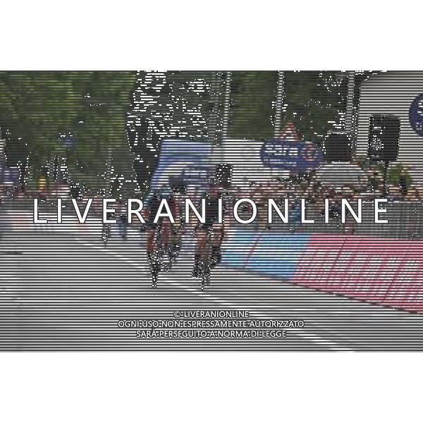 20-05-2023 Giro D\'italia; Tappa 14 Sierre - Cassano Magnago; 2023, Bora - Hansgrohe; 2023, Israel - Premier Tech; Denz, Nico; Gee, Derek; Cassano Magnago; ©SIROTTI