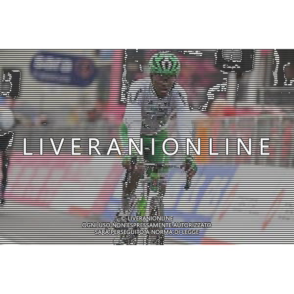 20-05-2023 Giro D\'italia; Tappa 14 Sierre - Cassano Magnago; 2023, Green Project Bardiani - Csf Faizane; Mulueberhan, Henok; Cassano Magnago; ©SIROTTI/ AGENZIA ALDO LIVERANI SAS