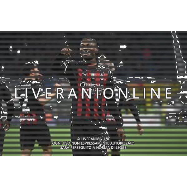 Rafael Leao (Milan) esulta dopo il gol dell\'1 a 0 Milan vs Sampdoria Milano 20-05-2023 Stadio Giuseppe Meazza - San Siro Campionato Serie A TIM - 36a giornata foto Roberto Garavaglia/ag. Aldo Liverani sas/ AGENZIA ALDO LIVERANI SAS