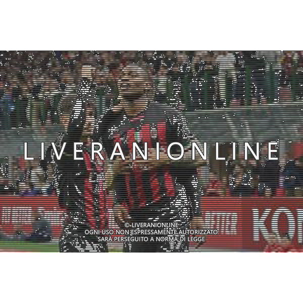 Rafael Leao (Milan) esulta dopo il gol dell\'1 a 0 Milan vs Sampdoria Milano 20-05-2023 Stadio Giuseppe Meazza - San Siro Campionato Serie A TIM - 36a giornata foto Roberto Garavaglia/ag. Aldo Liverani sas/ AGENZIA ALDO LIVERANI SAS