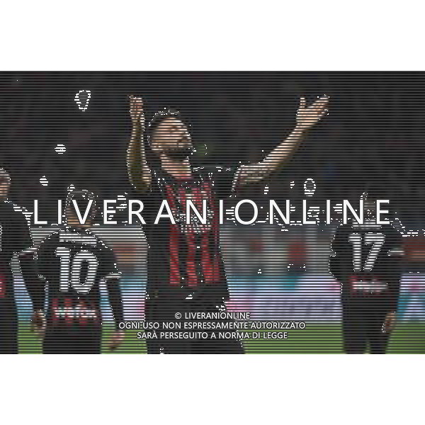 Olivier Giroud (Milan) esulta dopo il gol del 2 a 1 Milan vs Sampdoria Milano 20-05-2023 Stadio Giuseppe Meazza - San Siro Campionato Serie A TIM - 36a giornata foto Roberto Garavaglia/ag. Aldo Liverani sas/ AGENZIA ALDO LIVERANI SAS