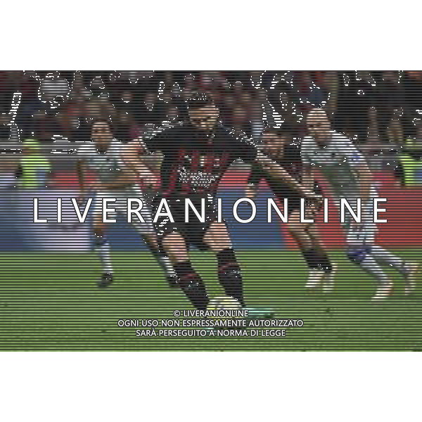 Olivier Giroud (Milan) segna il gol del 3 a 1 su rigore Milan vs Sampdoria Milano 20-05-2023 Stadio Giuseppe Meazza - San Siro Campionato Serie A TIM - 36a giornata foto Roberto Garavaglia/ag. Aldo Liverani sas/ AGENZIA ALDO LIVERANI SAS