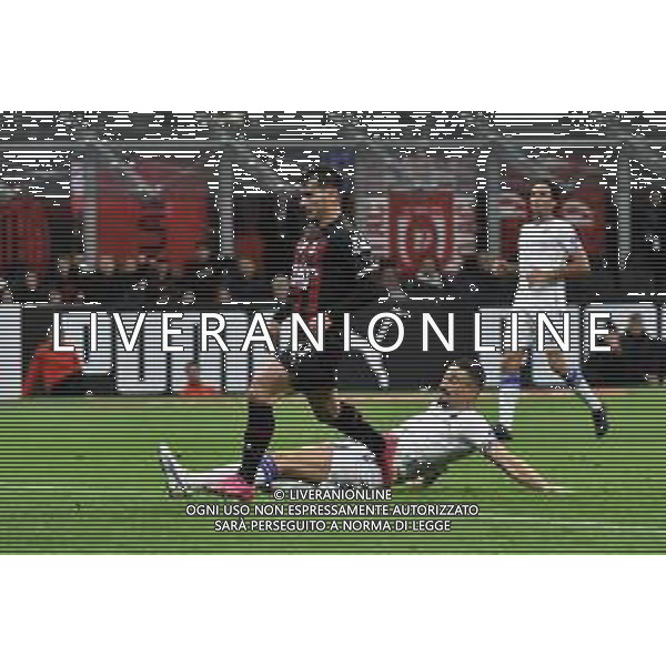 Brahim Diaz (Milan) segna il gol del 4 a 1 Milan vs Sampdoria Milano 20-05-2023 Stadio Giuseppe Meazza - San Siro Campionato Serie A TIM - 36a giornata foto Roberto Garavaglia/ag. Aldo Liverani sas/ AGENZIA ALDO LIVERANI SAS