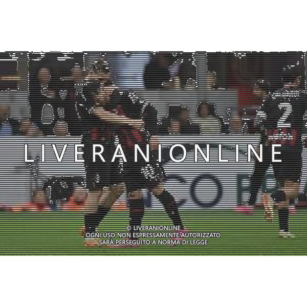 esultanza Milan dopo il gol del 4 a 1 Brahim Diaz Milan vs Sampdoria Milano 20-05-2023 Stadio Giuseppe Meazza - San Siro Campionato Serie A TIM - 36a giornata foto Roberto Garavaglia/ag. Aldo Liverani sas/ AGENZIA ALDO LIVERANI SAS