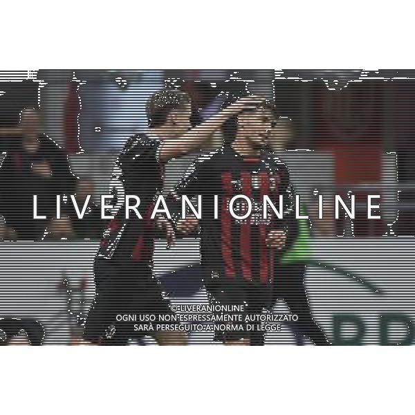 esultanza Milan dopo il gol del 4 a 1 Brahim Diaz Milan vs Sampdoria Milano 20-05-2023 Stadio Giuseppe Meazza - San Siro Campionato Serie A TIM - 36a giornata foto Roberto Garavaglia/ag. Aldo Liverani sas/ AGENZIA ALDO LIVERANI SAS
