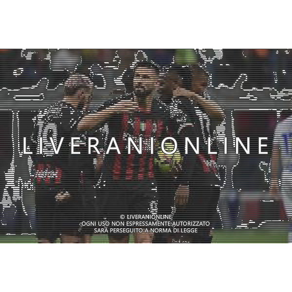 Olivier Giroud (Milan) esulta dopo il gol del 5 a 1 Milan vs Sampdoria Milano 20-05-2023 Stadio Giuseppe Meazza - San Siro Campionato Serie A TIM - 36a giornata foto Roberto Garavaglia/ag. Aldo Liverani sas/ AGENZIA ALDO LIVERANI SAS