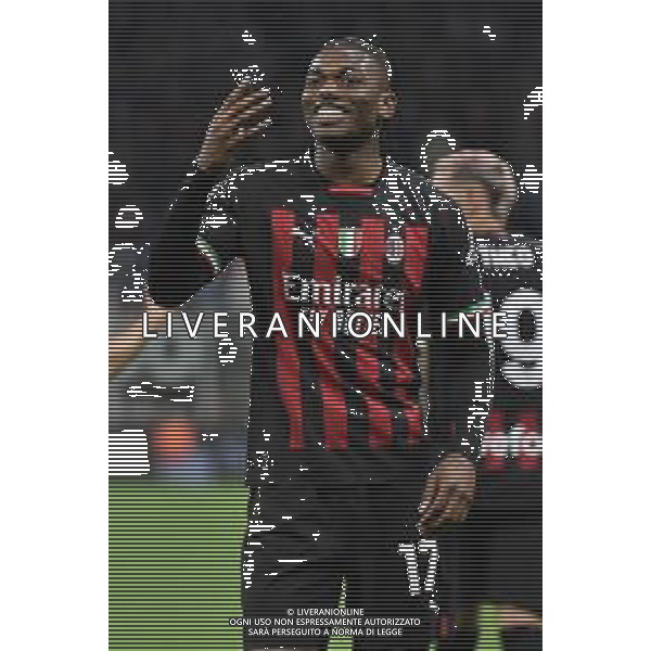 Rafael Leao (Milan) esulta dopo il gol dell\'1 a 0 Milan vs Sampdoria Milano 20-05-2023 Stadio Giuseppe Meazza - San Siro Campionato Serie A TIM - 36a giornata foto Roberto Garavaglia/ag. Aldo Liverani sas/ AGENZIA ALDO LIVERANI SAS