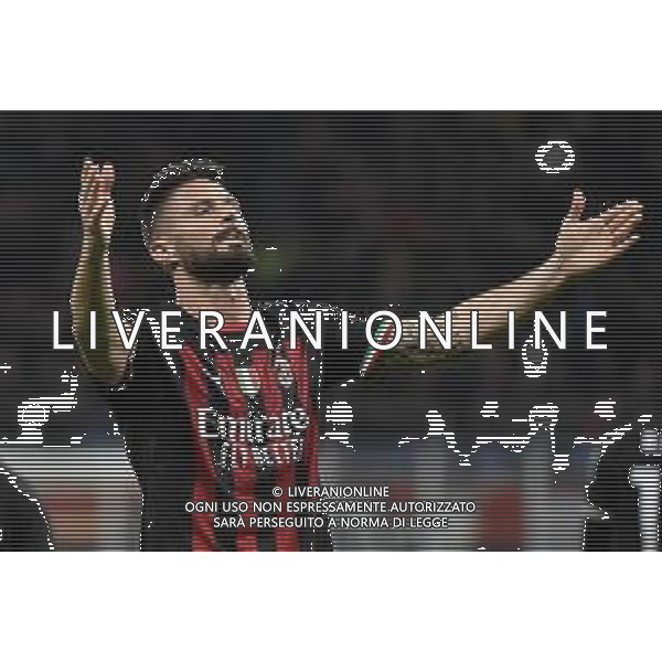 Olivier Giroud (Milan) esulta dopo il gol del 2 a 1 Milan vs Sampdoria Milano 20-05-2023 Stadio Giuseppe Meazza - San Siro Campionato Serie A TIM - 36a giornata foto Roberto Garavaglia/ag. Aldo Liverani sas/ AGENZIA ALDO LIVERANI SAS