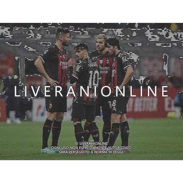 da SX Olivier Giroud (Milan), Brahim Diaz (Milan), Theo Hernandez (Milan) e Sandro Tonali (Milan) Milan vs Sampdoria Milano 20-05-2023 Stadio Giuseppe Meazza - San Siro Campionato Serie A TIM - 36a giornata foto Roberto Garavaglia/ag. Aldo Liverani sas/ AGENZIA ALDO LIVERANI SAS