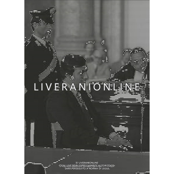 1973 GENOVA- PROCESSO LORENZO BOZANO PRESUNTO OMICIDA DI MILENA SUTTER NELLA FOTO IL PROCESSO A GENOVA A LORENZO BOZANO AG ALDO LIVERANI SAS