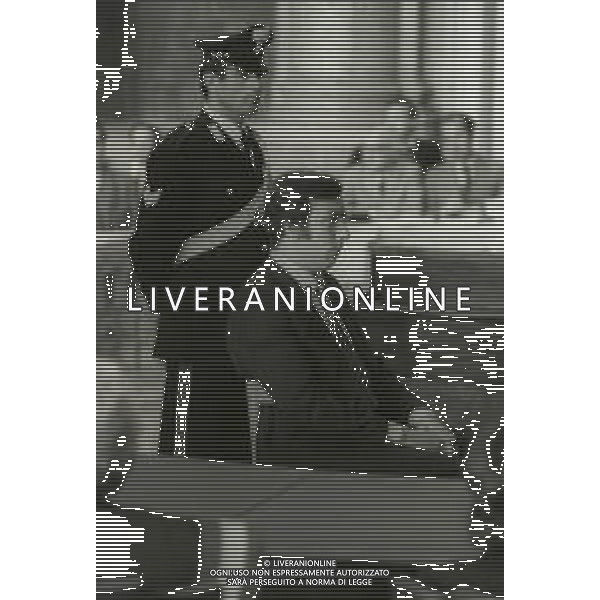1973 GENOVA- PROCESSO LORENZO BOZANO PRESUNTO OMICIDA DI MILENA SUTTER NELLA FOTO IL PROCESSO A GENOVA A LORENZO BOZANO AG ALDO LIVERANI SAS