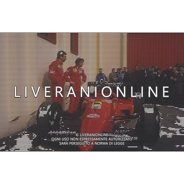 RETROSPETTIVA MICHELE ALBORETO PILOTA F1 NELLA FOTO MICHELE ALBORETO NELL\'ANNO 1984 CON RENE\' ARNOUX SULLA MONOPOSTO 126 C4 FERRARI AG ALDO LIVERANI SAS 