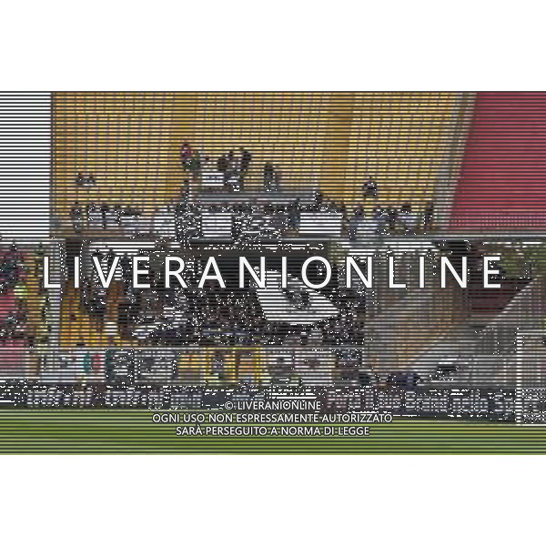 Tifosi - Supporters of Spezia Calcio during the Italian soccer Serie A match US Lecce vs Spezia Calcio on May 21, 2023 at Via del Mare Stadium in Lecce, Italy. Photo by Emmanuele Mastrodonato/ag. Aldo Liverani sas / AGENZIA ALDO LIVERANI SAS