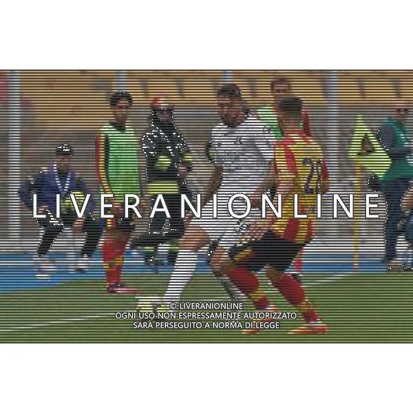 Przemyslaw Wisniewski (Spezia Calcio) and Remi Oudin (US Lecce) during the Italian soccer Serie A match US Lecce vs Spezia Calcio on May 21, 2023 at Via del Mare Stadium in Lecce, Italy. Photo by Emmanuele Mastrodonato/ag. Aldo Liverani sas / AGENZIA ALDO LIVERANI SAS