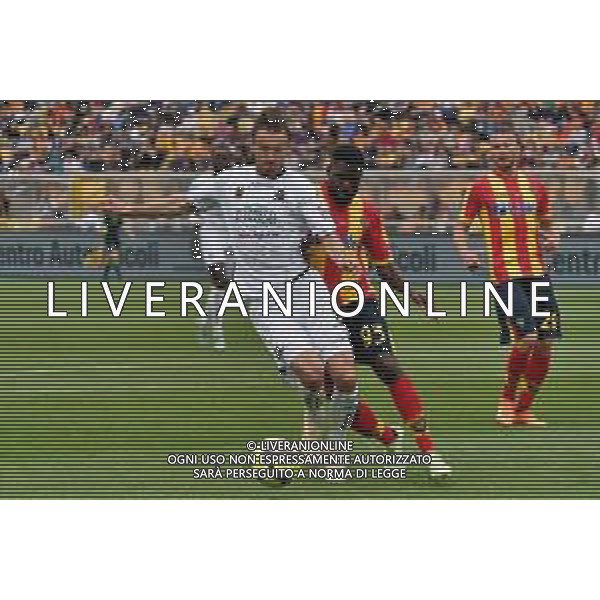 Albin Ekdal (Spezia Calcio) and Samuel Umtiti (US Lecce) during the Italian soccer Serie A match US Lecce vs Spezia Calcio on May 21, 2023 at Via del Mare Stadium in Lecce, Italy. Photo by Emmanuele Mastrodonato/ag. Aldo Liverani sas / AGENZIA ALDO LIVERANI SAS
