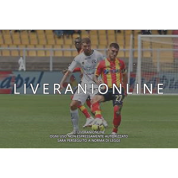 Gabriel Strefezza (US Lecce) and Przemyslaw Wisniewski (Spezia Calcio) during the Italian soccer Serie A match US Lecce vs Spezia Calcio on May 21, 2023 at Via del Mare Stadium in Lecce, Italy. Photo by Emmanuele Mastrodonato/ag. Aldo Liverani sas / AGENZIA ALDO LIVERANI SAS