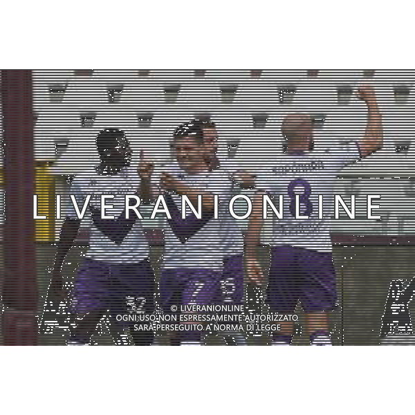 TVMV-Torino 21.05.2023 Stadio Grande Torino ©Manuela Viganti/Agenzia Aldo Liverani Torino vs Fiorentina Campionato Calcio Serie A TIM 2022/2023 36a giornata Nella foto: esultanza fiorentina dopo il gol di luka jovic ©Viganti / AGENZIA ALDO LIVERANI SAS