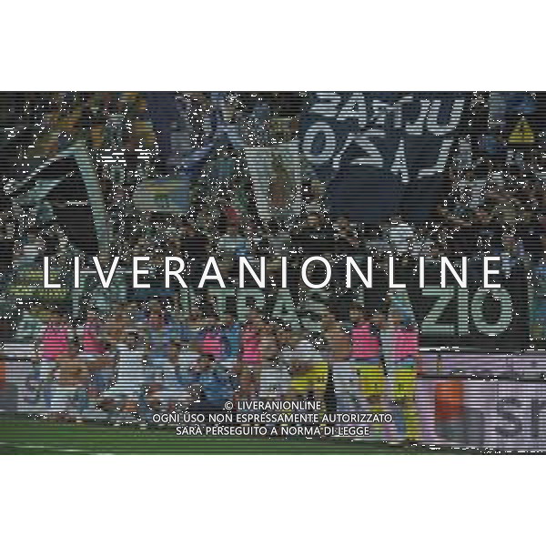 Udinese vs Lazio Campionato Serie A TIM - 36 Giornata - Stadio Dacia Arena - Udine 21-05-2023 nella foto i giocatori della Lazio festeggiano sotto la curva dei tifosi ©Federico gaetano / AGENZIA ALDO LIVERANI SAS