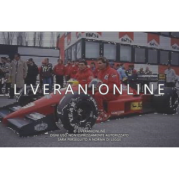 RETROSPETTIVA MICHELE ALBORETO PILOTA F1 NELLA FOTO MICHELE ALBORETO NELL\'ANNO 1987 CON GERHARD BERGER AG ALDO LIVERANI SAS  