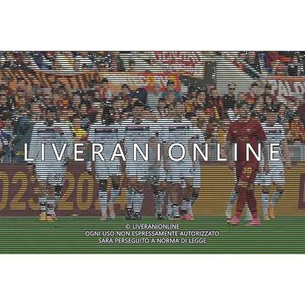 Roma vs Salernitana Campionato Serie A TIM - 36 Giornata - Stadio Olimpico - Roma 22-05-2023 nella foto Esultanza Salernitana dopo il gol di Antonio Candreva ©Federico Gaetano / Agenzia Aldo Liverani Sas