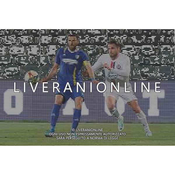 Giacinto Allegrini (Audace Cerignola) and Giacomo Beretta (Calcio Foggia 1920) during the Italian soccer Serie C match Calcio Foggia 1920 vs Audace Cerignola on May 22, 2023 at Pino Zaccheria Stadium in Foggia, Italy. Photo by Emmanuele Mastrodonato/ag. Aldo Liverani sas / Agenzia Aldo Liverani Sas