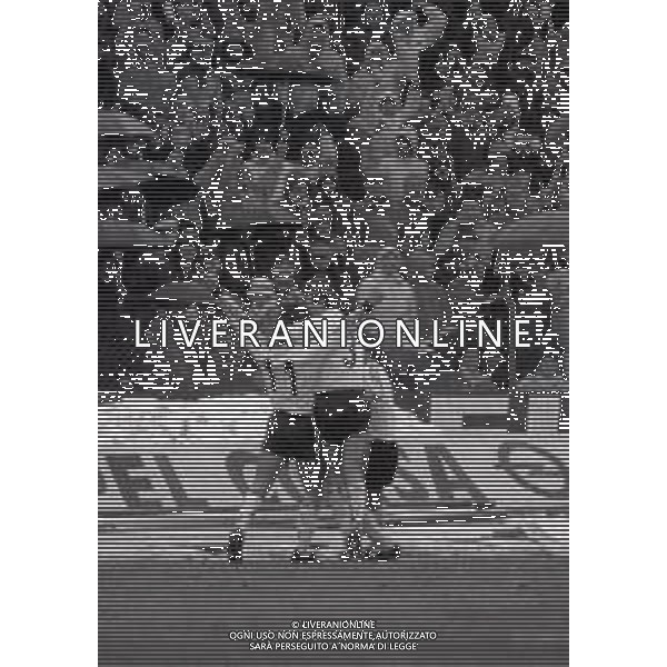 N-G-18-01-1987 CESENA CAMPIONATO DI CALCIO SERIE B CESENA -BOLOGNA 1-0 NELLA FOTO ABBRACCI GIOCATORI DEL CESENA DOPO IL GOAL AG ALDO LIVERANI SAS