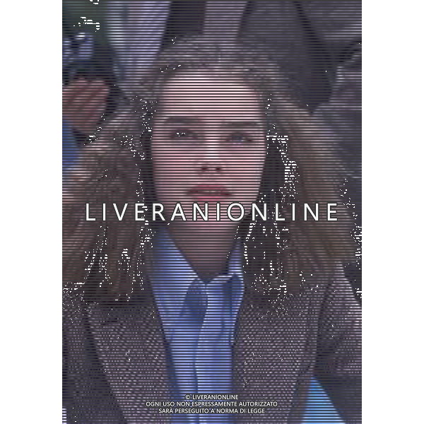 DP-RETROSPETTIVA BROOKE SHIELDS ATTRICE E MODELLA NELLA FOTO BROOKE SHIELDS ANNO 80 A CANNES AG ALDO LIVERANI SAS  