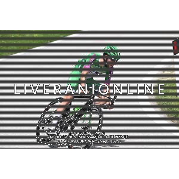 23-05-2023 Giro D\'italia; Tappa 16 Sabbio Chiese - Monte Bondone; 2023, Green Project Bardiani - Csf Faizane; Gabburo, Davide; Passo Bordala; ©SIROTTI/AGENZIA ALDO LIVERANI SAS