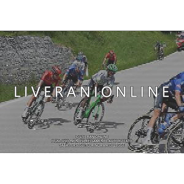 23-05-2023 Giro D\'italia; Tappa 16 Sabbio Chiese - Monte Bondone; 2023, Green Project Bardiani - Csf Faizane; Mulueberhan, Henok; Passo Bordala; ©SIROTTI/AGENZIA ALDO LIVERANI SAS
