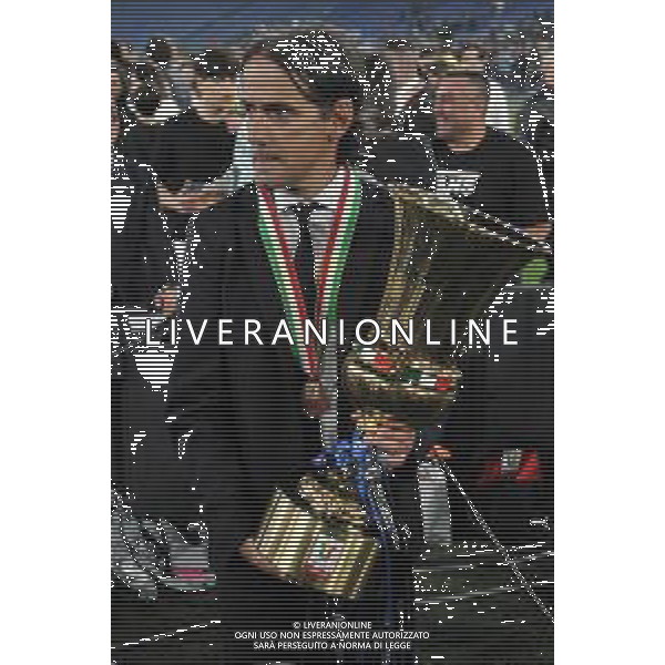 Fiorentina vs Inter Coppa Italia Frecciarossa - Finale - Stadio Olimpico - Roma 24-05-2023 nella foto Inzaghi con la coppa FOTO FEDERICO GAETANO-AG ALDO LIVERANI SAS