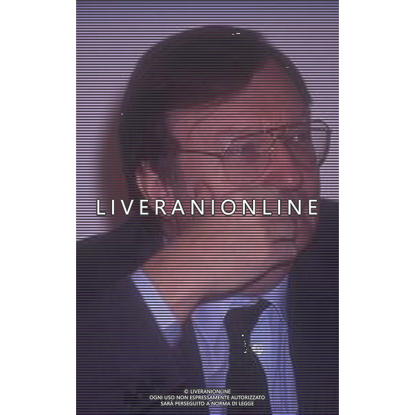 DIAP-RETROSPETTIVA CARLO RUBBIA FISICO ITALIANO NELLA FOTO CARLO RUBBIA FISICO ITALIANO NELL\'ANNO 1990 A MILANO AG ALDO LIVERANI SAS 