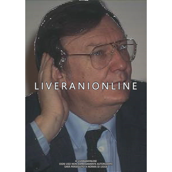 DIAP-RETROSPETTIVA CARLO RUBBIA FISICO ITALIANO NELLA FOTO CARLO RUBBIA FISICO ITALIANO NELL\'ANNO 1990 A MILANO AG ALDO LIVERANI SAS 