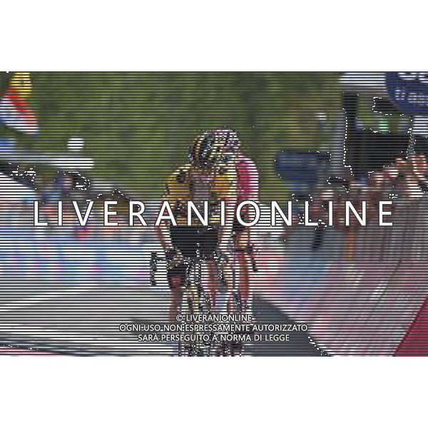 25-05-2023 Giro D\'italia; Tappa 18 Oderzo - Zoldo Alto; 2023, Jumbo - Visma; 2023, Ineos Grenadiers; Roglic, Primoz; Geraint, Thomas; Zoldo Alto; ©SIROTTI /AGENZIA ALDO LIVERANI SAS