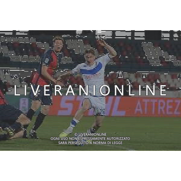 Stadio San Vito-Marulla in Cosenza Serie B 2022-2023 Playout gara d\'andata Cosenza-Brescia In foto: Listkowski sfugge a Brescianini ©Andrea Rosito/Agenzia Aldo Liverani Sas