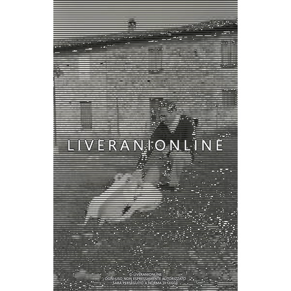 NEG-1972 SALSOMAGGIORE L\'EX PUGILE GIANCARLO GARBELLI NELLA SUA TENUTA DI CAMPAGNA TRA AGRICOLTURA E DOVE DIPINGE QUADRI AG ALDO LIVERANI SAS