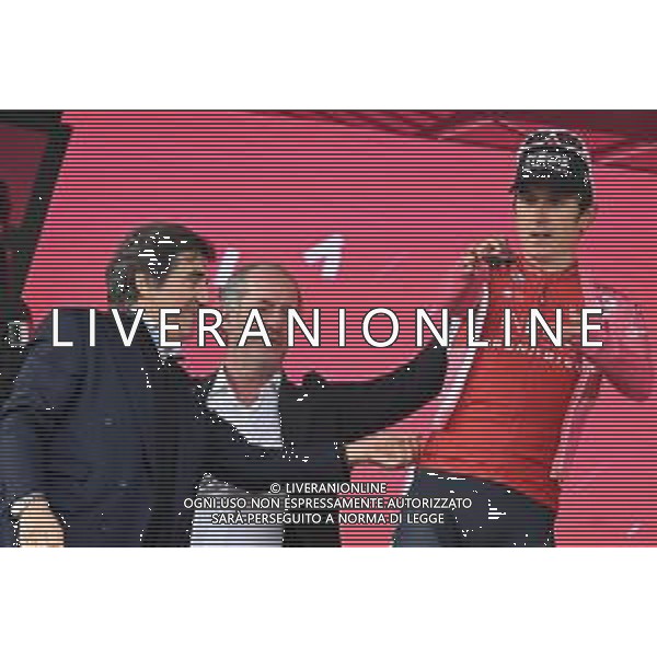 26-05-2023 Giro D\'italia; Tappa 19 Longarone - Tre Cime Di Lavaredo; 2023, Ineos Grenadiers; Geraint, Thomas; Cairo, Urbano; Zaia, Luca; Tre Cime Di Lavaredo; ©SIROTTI / AGENZIA ALDO LIVERANI SAS